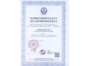 职业康健清静治理系统认证