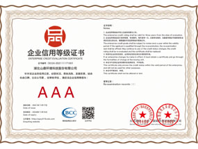 企业信用品级证书